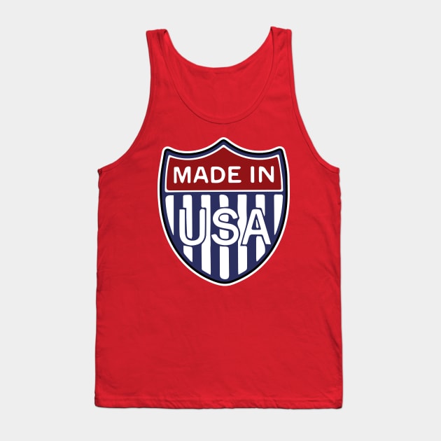 Made in USA Shield Tank Top by xxtinastudio